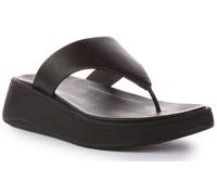 Fitflop F-Mode Leather Flatform Toe Post Sandal