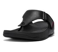 Fitflop Trakk II Leather Mens All Black Sandals - Size UK 10