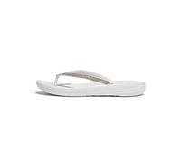 FitFlop Urban White Iqushion Sparkle Flip Flops Natural
