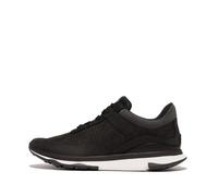 Fitflop Vitamin FFX Mens PERF Nubuck Sports Sneakers Shoe, Black/Cream, 8 UK