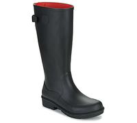 Fitflop Women's Rain Boots – Wonderwelly Tall Pull-On – All Black – UK 3