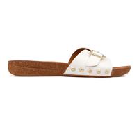 Fitflop Womens Adjustable Buckle Flip Flops Sandals Natural