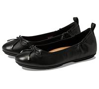 FitFlop ALLEGRO Womens Leather Ballerina Shoes All Black - UK 3