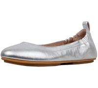 Fitflop Women's Allegro Closed Toe Ballet Flats, Silver (Silver 011), 6.5 UK (40 EU)