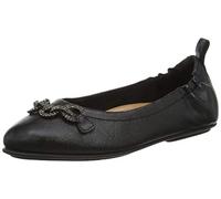 FitFlop Womens Allegro Sparkle Ballerina Shoes All Black 6