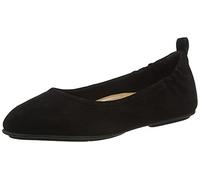 Fitflop Women's Allegro Suede Ballet Flat, All Black, 9 UK