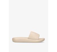 Fitflop Womens Beige Iqushion Deluxe Ergonomic Leather Slides Eur 40 / 7 Uk Women