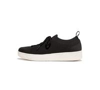 Fitflop Women's Rally e01 Multi-Knit Trainers Sneaker, Black, 4 UK
