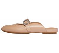 Fitflop Women's DELICATO Crystal-Buckle Mary-Jane Mules Flat, Classic Beige, 6.5 UK