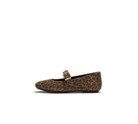 FitFlop Delicato Leather Mary Janes Womens Ladies Leopard Shoes Size 4-9