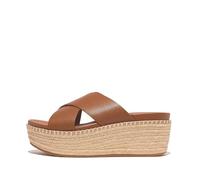 Fitflop Womens Eloise Espadrille Wedges Sandals Tan 7 UK