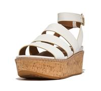 Fitflop Womens Eloise Strappy Wedge Platforms Sandals White 4 UK