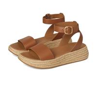 Fitflop Women's F-mode Espadrille Leather Flatform a/Strap SandalsSandal