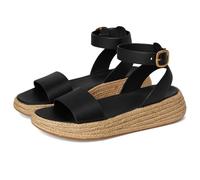 Fitflop Women's F-mode Espadrille Leather Flatform a/Strap SandalsSandal