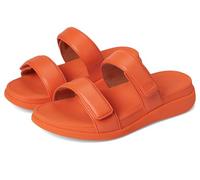 FitFlop womens F-mode Go Adjustable Flatform 2-bar Slides, Satsuma 1, 6 UK