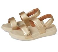Fitflop Women's F-Mode GO Adjustable Flatform Back-Strap Sandals, Platino, 7 UK