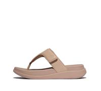 Fitflop Women's F-Mode GO Adjustable Flatform Toe-Post Sandals, Beige, 6 UK