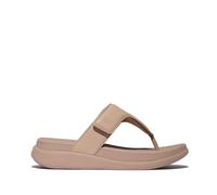 Fitflop Women's F-Mode GO Adjustable Flatform Toe-Post Sandals, Beige, 8 UK