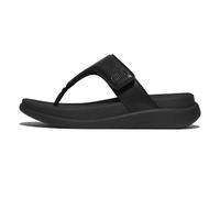 Women's FitFlop F-Mode Go Adjustable Flatform Women's Black Sandals - Size: 6