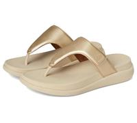 Women's FitFlop F-Mode Go Adjustable Flatform Women's Platino Sandals - Gold - Size: 4