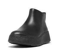 Fitflop F-mode Leather Flatform Zip Ankle Boots