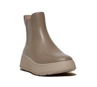 Women's FitFlop F-MODE FLATFORM Womens Chelsea Boots Minky Grey - Brown - Size: 5