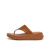 Fitflop Toe FW4-592 F-Mode Luxe Leather Flatform Womens Sandal Tan UK 3 - 8
