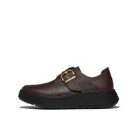 FitFlop Women's F-Mode Stitch Tumbled-Leather Monk Strap ShoesMonk-Strap Loafer
