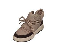 Fitflop Women's F-Mode W/Resistant BIOFLEECE MESH Flatform Booties Ankle Boot, Taupe, 6 UK