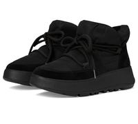 Fitflop Women's F-Mode W/Resistant BIOFLEECE MESH Flatform Booties Shoe, Black, 7 UK