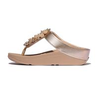 Fitflop Women's FINO Bauble-Bead Toe-Post Sandals, Metallic Classic Beige, 5 UK