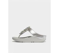 FitFlop Womens Fino Bauble-Bead Toe-Post Sandals - Silver 011 - UK7 EU41 US09
