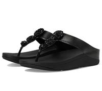 FitFlop Women's Fino Beadie-button Metallic Toe-post SandalsWedge Sandal
