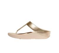 Fitflop Women's Fino Glitterdust Womens Toe Post Sandals - Gold - Size: 6.5