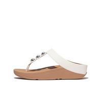 Fitflop Women's Fino Mirror-dome Leather Toe-post SandalsSandal