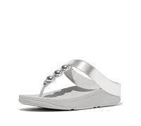 Fitflop Women's Fino Mirror-dome Metallic-leather Toe-post SandalsSandal