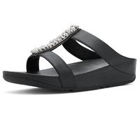 FitFlop Women's Fino Pearls-and-Crystal H-bar Slide Flaps