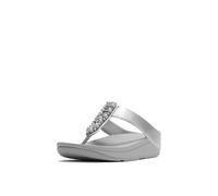 FitFlop Women's Fino Toe-Post Sandals in Silver | Size: 5 FitFlop Silver 5