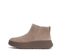 Fitflop Womens Fit Flop F-Mode Suede Flatform Zip Ankle Boots in Grey Leather - Size UK 4