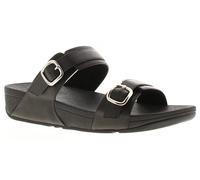 Fitflop Lulu Adjustable Slid Womens Flip Flops Black, 5
