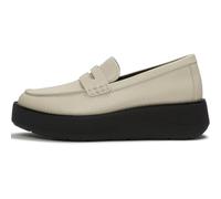 FitFlop Women's GEN-FF Roam Leather Loafers | Lightweight Slip-On Chunky Shoes with Cushioning PureForm Midsole Technology, Reliable Grip & Classic Penny Strap