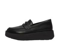 FitFlop Women's GEN-FF Roam Leather Loafers | Lightweight Slip-On Chunky Shoes with Cushioning PureForm Midsole Technology, Reliable Grip & Classic Penny Strap