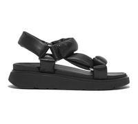 FitFlop Women's Gen-ff Soft-Leather Back-Strap Sandals Wedge, All Black, 4 UK