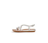 FitFlop Women's Gracie Crystal Strappy Back-Strap Sandals Silver | Size: 5 FitFlop Silver 5