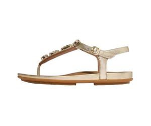 Fitflop Women's Gracie Leather Fisherman Sandals, platino, 5 UK