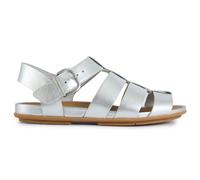 Fitflop Womens Gracie Leather Fisherman Sandals - Silver - Size UK 6