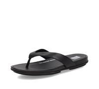 Fitflop Women's Gracie Leather FLIP-Flops Flat Sandal, All Black, 9 UK