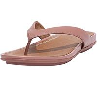 Fitflop Women's Gracie Leather Flip-Flops, Warm Rose, 4