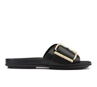 Fitflop Womens Gracie Maxi Buckle Sandals - Black Leather - Size UK 4