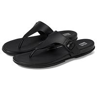 Fitflop Women's Gracie Rubber-buckle Leather Toe-post SandalsFlat Sandal